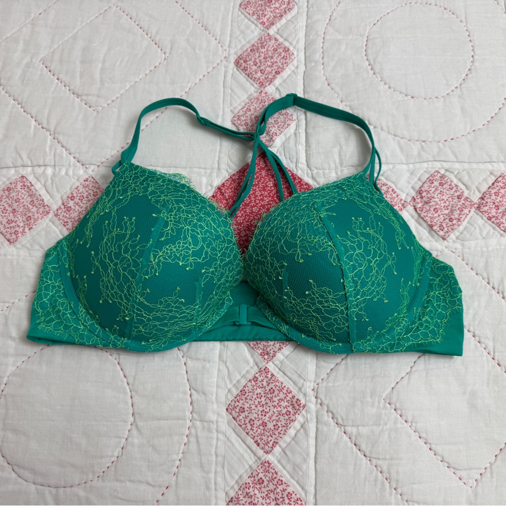 Victoria’s Secret Very Sexy Push Up Bra Size 36C Strappy Crisscross Back - Picture 3 of 12